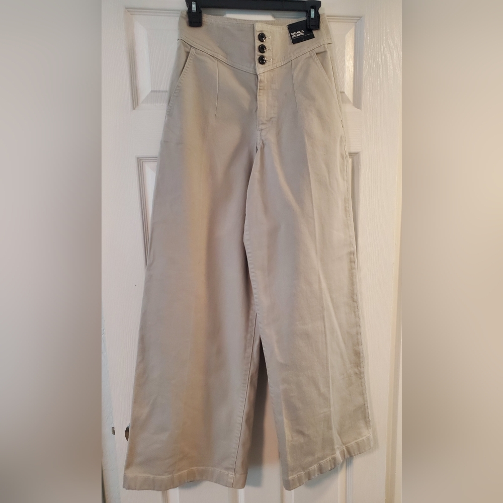 Corset Wide Leg High Waist Pants